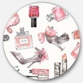thumbnail image 1 of Designart 'Glam Chic Accents Pattern I' Glam Metal Circle Wall Art, 1 of 3
