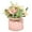 Pink, variant on Zmeidao Artificial Hydrangea Bouquet with Small Vase Artificial Flower Decoration for Home Office Table Bedroom Living Room Party