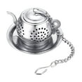 thumbnail image 4 of Infusores de té para té suelto, cesta más empinada de acero inoxidable, suave con gancho de cadena, filtro de té, colador de para, 4 of 9