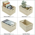 thumbnail image 5 of Sorbus Unfinished Wood Crates - Organizer Bins, Decorative Wooden Boxes for Adults (2-Pack), 5 of 7
