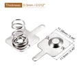 thumbnail image 2 of Unique Bargains Battery Spring Plate AA Battery Contact Nickel Plate 11.28mmx11.5mm 10 Set, 2 of 5