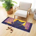 thumbnail image 4 of WOBOGO Purple Dusk Cat Pattern Carpet 39x20in Kitchen Bathroom Plush Absorbent Non-Slip Floor Mat, 4 of 8