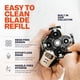 thumbnail image 4 of Queilt Blade Refills - Sharp and Fresh Flexible Stainless Steel Rotarty Replacement Blades for TheElectric Head Hair Shaver, 4 of 4