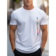 thumbnail image 1 of New York Print, Men's Graphic Design Crew Neck T-shirt, Casual Comfy Tees Tshirts For Summer, Men's Clothing Tops For Daily Vacation Resorts, 1 of 5
