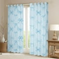 thumbnail image 2 of Feelyou Cartoon Bowknot Kids Blackout Curtains Set of 2 (52x84 Each), Dreamy Princess Ribbon Window Curtains, Kawaii Bow-tie Theme Curtains and Drapes, Living Room Curtains Decor, 2 of 6
