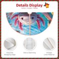 thumbnail image 3 of Sikiie Cute Underwater Axolotl Nativity Christmas Tree Skirt, Jesus Christian Winter Holiday Tree Mat Decoration(30-48IN)30", 3 of 6