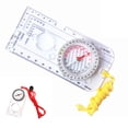 thumbnail image 3 of tredstone Compass Map Ruler Camping Outdoor Compass Map Scale Portable Acrylic Hiking Accessory with Lanyard, 3 of 7