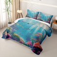thumbnail image 3 of Erosebridal Marine Animal Shark Quilt Full for Boys Girls,Sea Wildlife Full Bedspread Sets Teens, 3 of 7