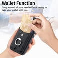 thumbnail image 6 of Compatible with iPhone 16 Wallet Case with Credit Card Holder, 360° Rotation Ring Holder Stand, Back Flip Premium Leather Shockproof Cover for iPhone 16,Black, 6 of 14