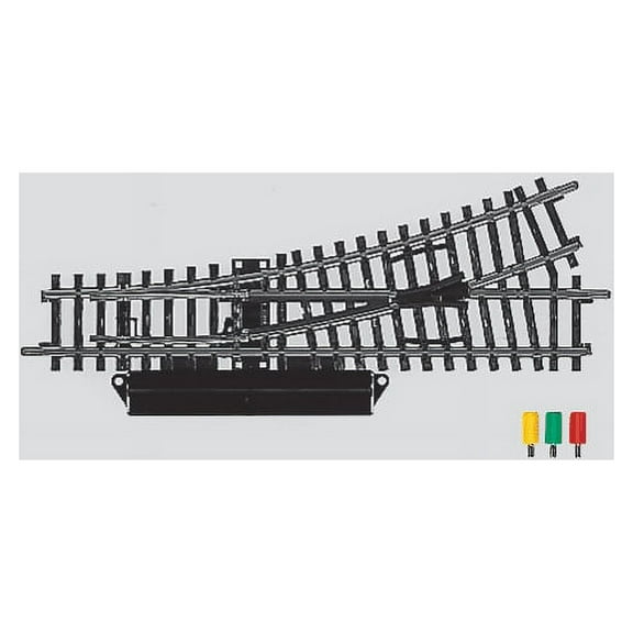 Marklin 2262 HO 6-5/8" 22° K Track Left Hand Remote-Control Switch Turnout