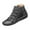 Gray, variant on 2025 Clearance! 50% Off Clear! asdoklhq Cowboy Boots for Women,Women Casual Flat Leather Retro Lace-Up Boots Side Zipper Plus Shoe Boots