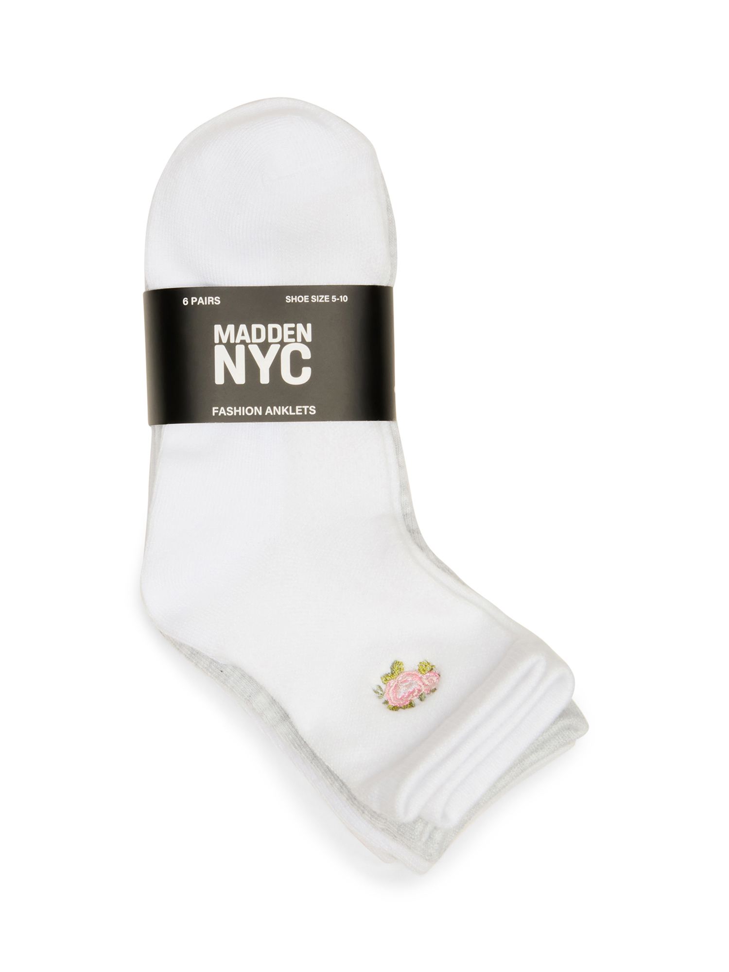 Madden NYC Women's Anklet, 6-Pack, Fits Shoe Size 5-10