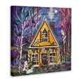 thumbnail image 2 of Stupell Industries Eclectic Halloween Costume Party House Canvas Art, 24 x 24, by Estelle Grengs, 2 of 8
