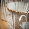 thumbnail image 2 of Sullivans Textured Handled Bucket Set of 3, 9"H, 7.75"H & 6.5"H White, 2 of 5