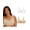 White/Nude, variant on 18 Hour Silky Soft Smoothing Cool & Breathable Wireless Bra, 2-Pack White/Nude 40DD Women's