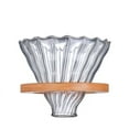 thumbnail image 3 of Wooden Brackets Glass Coffee Dripper and Pot Set，Glass Coffee Filter Reusable Coffee Filters, 3 of 7