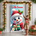 thumbnail image 3 of Snowman Decorations Tis the Season Banner Christmas Parties Winter Wonderland Holiday Celebrations Festive Decor, 3 of 9