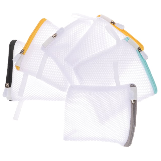 FELTECHELECTR 6 bolsas de malla con cierre de cremallera para lavadora doméstica, bolsas de red de viaje.
