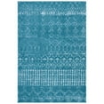 thumbnail image 4 of SAFAVIEH Tulum Coriander Moroccan Geometric Area Rug, Turquoise/Blue, 6'7" x 6'7" Round, 4 of 11