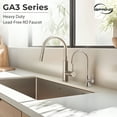 thumbnail image 4 of iSpring GA3-BN Drinking Water Faucet for Kitchen Sink with 3/8" Connector, Heavy Duty Lead-Free Reverse Osmosis Faucet for RO System, Non-Air Gap 100% Stainless Steel RO Faucet, Brushed Nickel Finish, 4 of 7