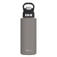 thumbnail image 1 of Tervis Powder Coated Stainless Steel Triple Walled  Insulated Tumbler Travel Cup Keeps Drinks Cold, 32oz with Deluxe Spout Lid, River Rock, 1 of 7