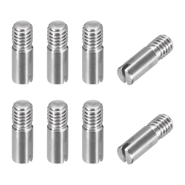 Uxcell 8Pack M4 x 12mm Slotted Cylindrical Pin 304 Stainless Steel Dowel Locating Pin