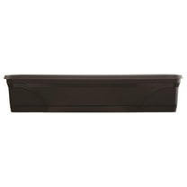 36" Medallion Window Box, Black 36 Inches