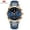 Rose Gold Blue, variant on Men's Quartz Watch Waterproof Luxury Wristwatch Leather Strap