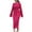 Pink Dress for Women, variant on HAPIMO Women's Maxi Knitted Dress Solid Color Pleated Round Neck Trendy Long Sleeve Spring Elegant Casual Bandage Black L