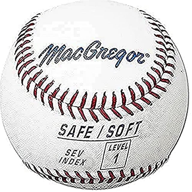 Pelotas de béisbol MacGregor Safe/Soft Kids de nivel 1 (5-7 años) x12