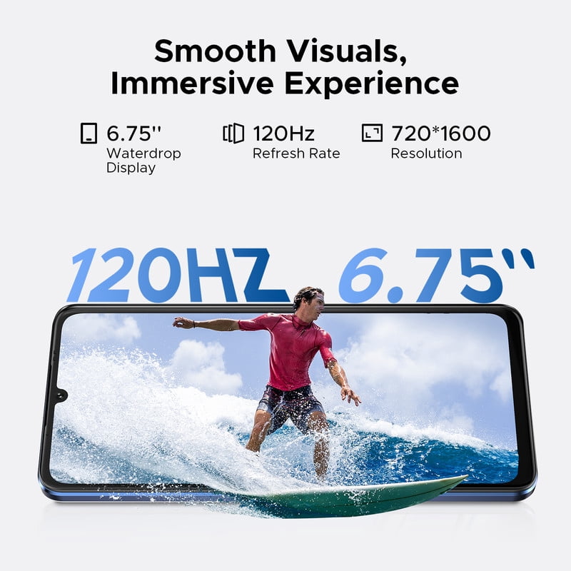 DOOGEE Note 59 5G Unlocked Cell Phone,Android 15 Phone,32GB+128GB/2TB Expand Android Phone with 6.75"HD+120Hz,5G Dual SIM Smartphone,6250mAh Battery,16MP+8MP,Octa Core/Widevine L1/ GPS