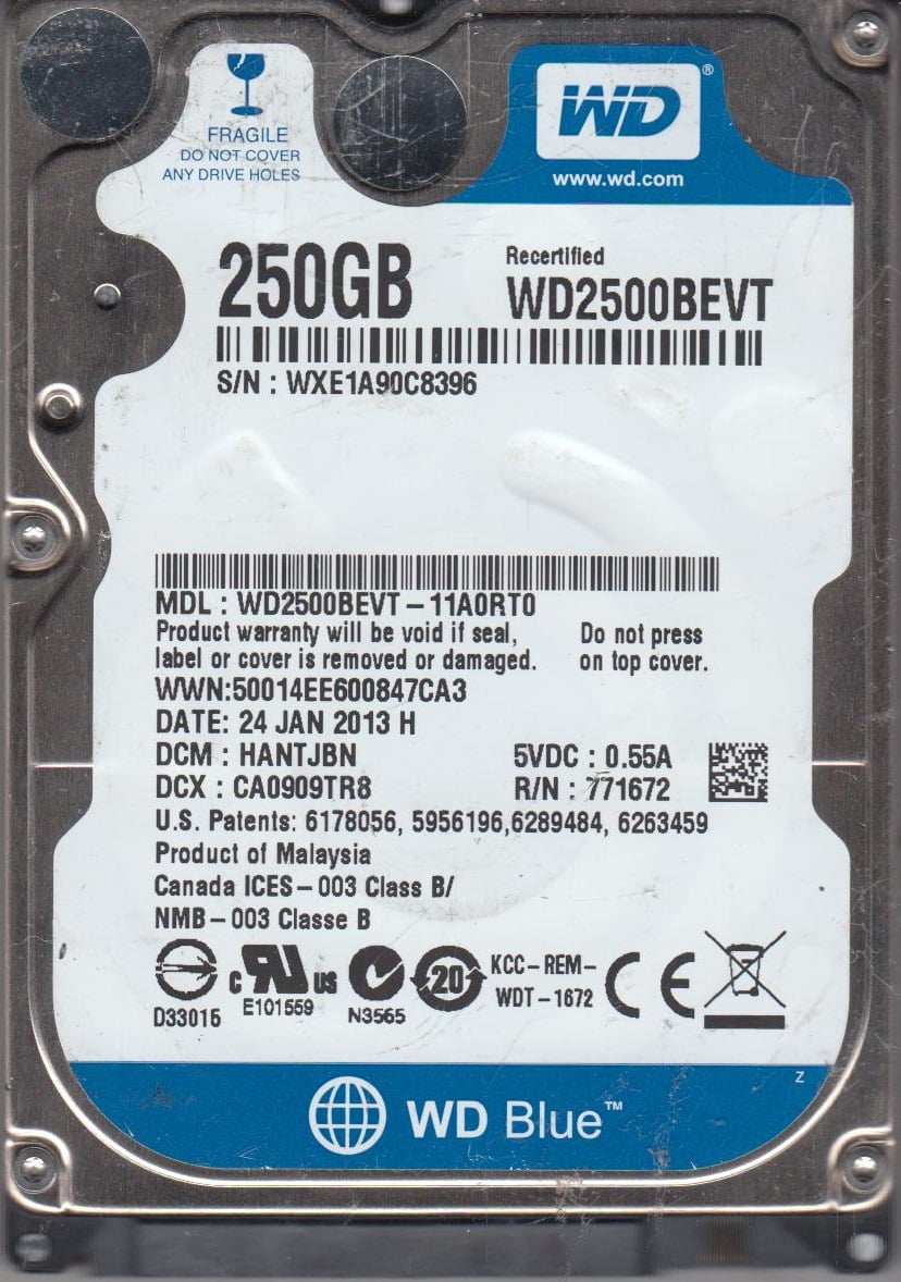 WD Blue 6TB Internal PC Storage HD - 5400 RPM SATA 6Gb/s 256MB