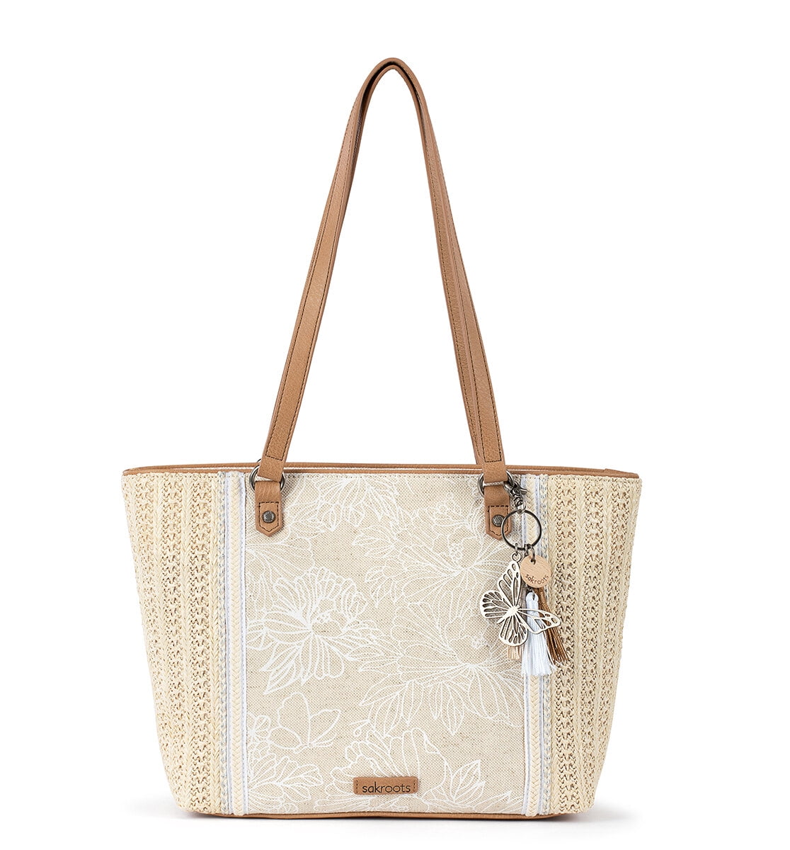 Sakroots Meadow Medium Tote , Synthetic Straw from Recycled Materials