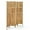 Privacy 4 Panel-light Brown, variant on 4 Panel Pegboard Display with 16 Hooks, Wooden Room Divider Wall and Folding Privacy Screens, Privacy Dividers for Rooms, Pegboard Room Divider, Jewelry Store, Bedroom, Balcony, Light Brown