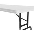 thumbnail image 2 of Pemberly Row Plastic Resin Folding Table with Adjustable Height in Gray Granite, 2 of 3