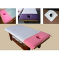 thumbnail image 3 of Cojín de la cubierta de la hoja de la tabla del de la cama del salón reutilizable lavable Con de la cara Blanco Yuyangstore Sábanas de masaje Agujero facial, 3 of 8