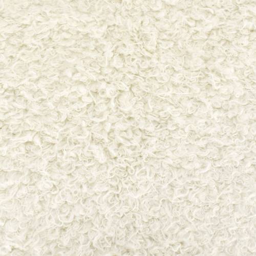 Natural White Curly Sherpa Fleece Knit, Fabric By the Yard