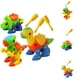 thumbnail image 3 of Juego de juguetes de ensamblaje para niños, juego de animales de dibujos animados, bloques de atornillado, construcción, juguete educativo de aprendizaje temprano para bebés, Color aleatorio Vogacara  WJ3698-02, 3 of 7