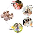 thumbnail image 6 of Toddler Flower Girl Pink Dress Shoes Size 6 - Girl Ballet Flats Wedding Party, 6 of 7
