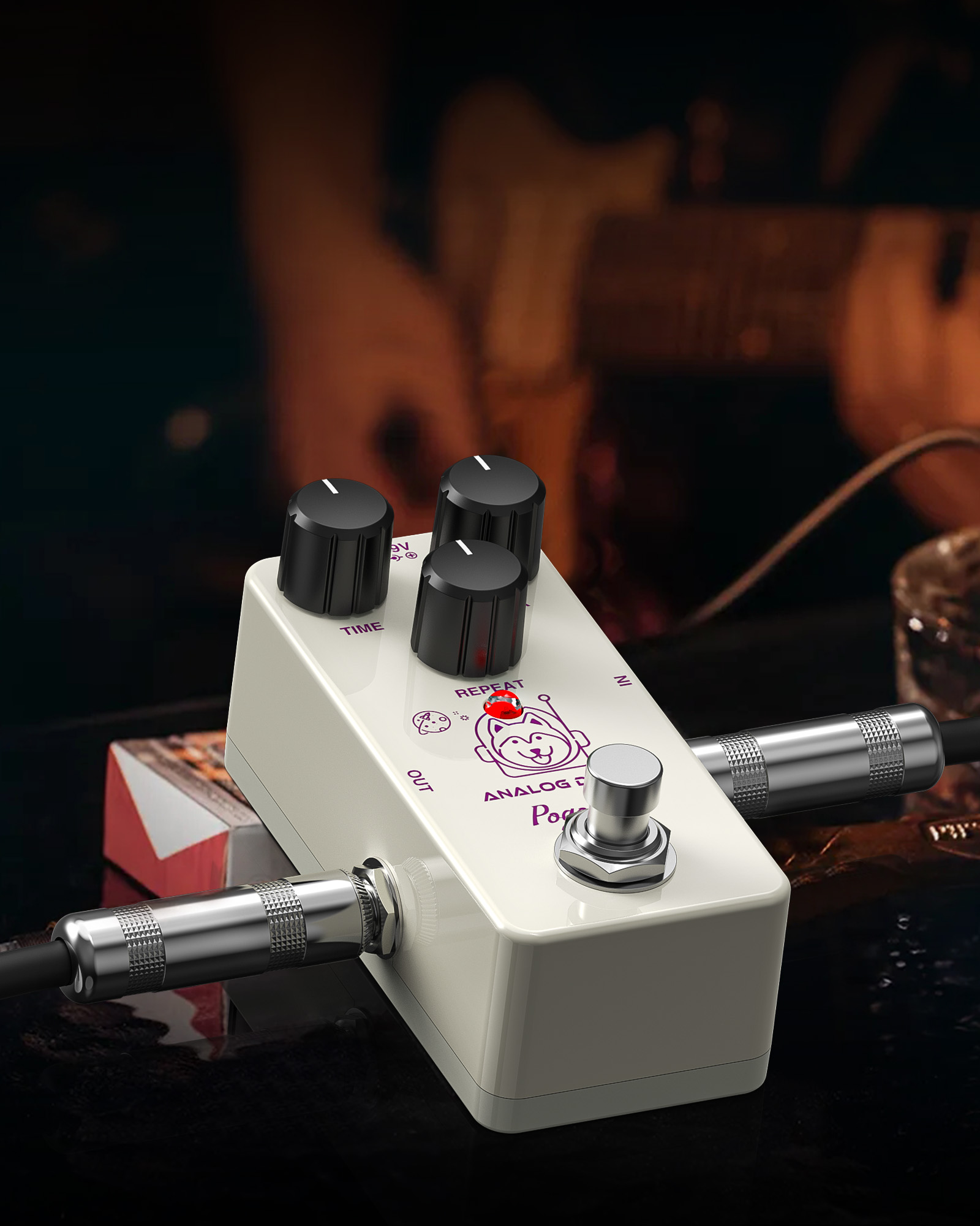 POGOLAB Delay Pedal Delay Pedals for Electric Guitar Analog Delay Guitar Pedal DC 9V True Bypass Mini Delay Pedal