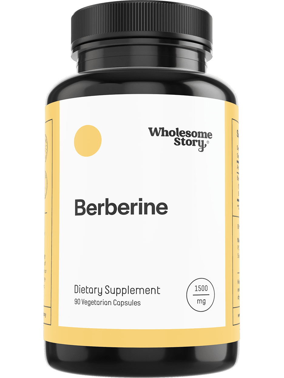 Berberine 1500mg HCl Supplement 97 Standardized Purity Support for