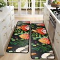thumbnail image 4 of Kitchen Rugs Sets Of 2,Red Mushroom Snail Black Pattern Anti Fatigue Kitchen Mat Rugs Non Slip Washable,Decorative Kitchen Floor Mats for Kitchen,Sink,Laundry,17"x47"+17"x47", 4 of 5