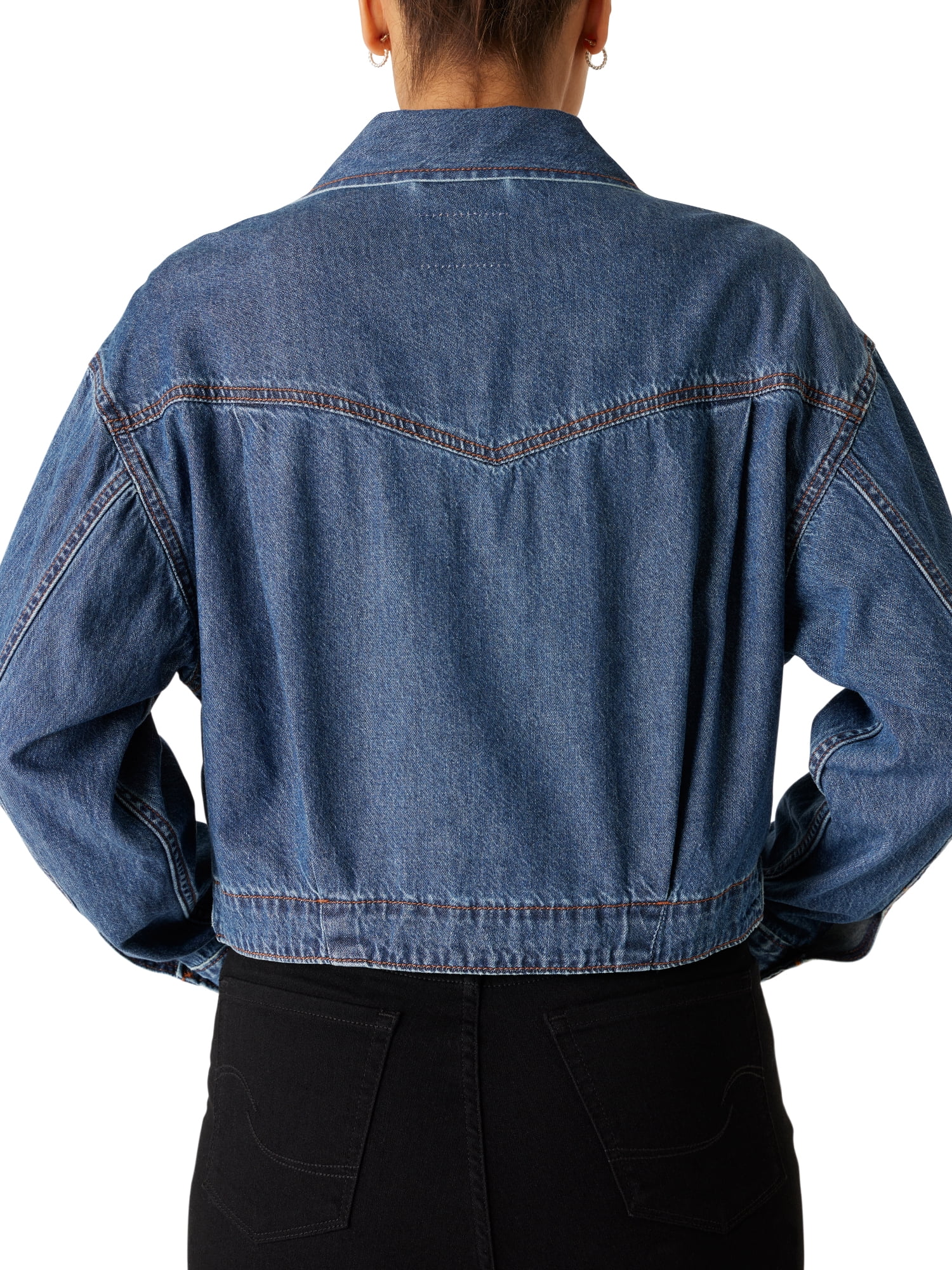 Levi Strauss Signature Women’s and Women’s Plus Way Out West Vintage Easy Trucker Denim Jacket, Sizes XS-XL
