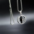 thumbnail image 5 of Collares con colgante de letra jinwen 2 piezas, 5 of 5