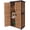 AIR7012 (Brown), variant on Aivituvin Shed Outdoor Storage, Outdoor Storage Cabinet with Metal Frame & Adjustable Shelves, Weatherproof Tool Shed for Backyard Patio Lawn, Brown