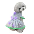 thumbnail image 2 of NIBOLOG Puppy Dress Breathable Comfy Net Yarn Pretty Floral Dog Princess Dress for Summer, 2 of 8