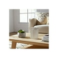 thumbnail image 3 of Elegant Rectangular Vase for Living Room Decor and Home Accents - Modern Decorative Flower Vase for Room, Bedroom or Office Display - Perfect for House and Entryway Table Styling - 7", White, 3 of 15