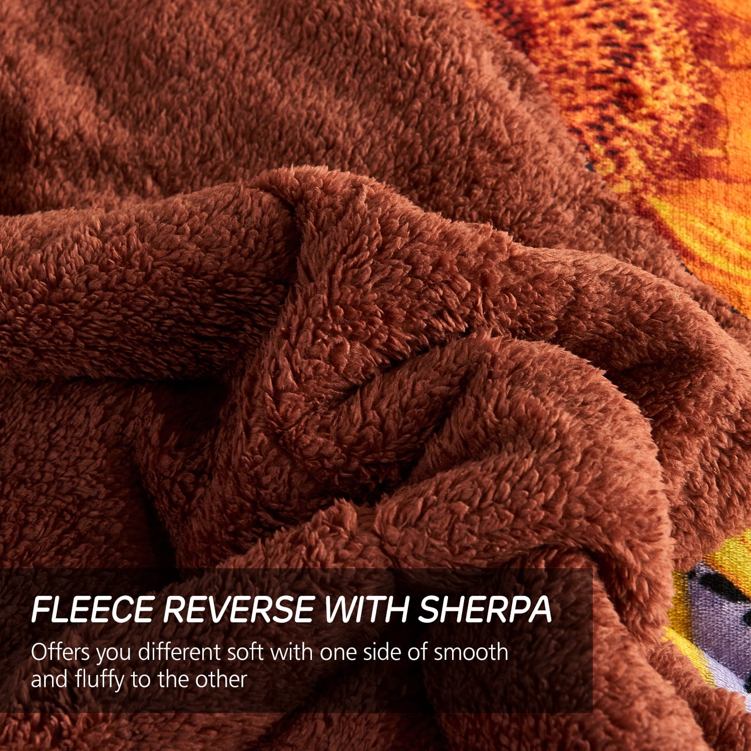 JML Sherpa Fleece Blanket 3-Piece,Reversible Winter Warm Bed Blanket,Queen,75"x83"