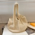 thumbnail image 3 of Women Crochet Tote Bag Fashion Knitted Bag Summer Mesh Beach Bag (White) Shoulder Bags for Women, 3 of 10