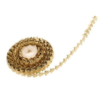 WORGEOUS  Star Theme Ribbon Trims Wrapping for Presents Decorative Toy Pendant Golden